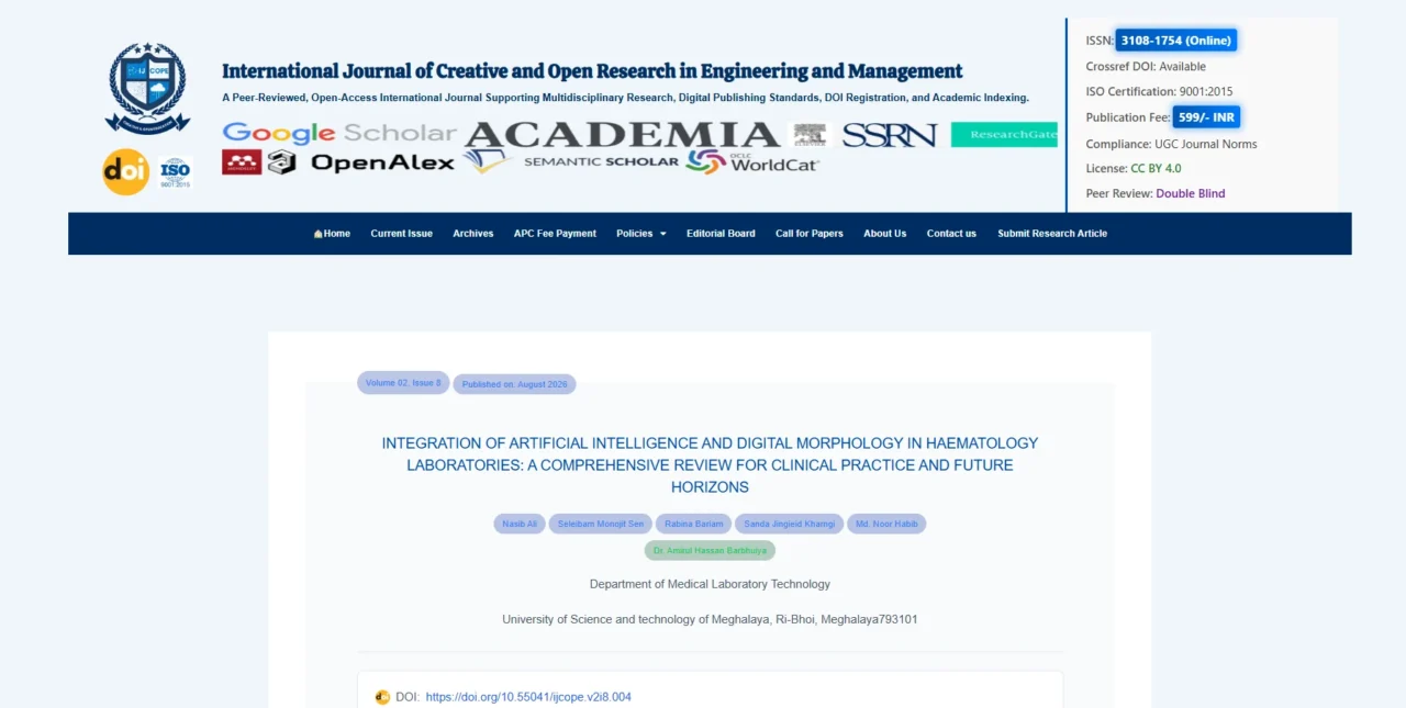 Nasib Ali: The Future of Digital Morphology and AI in Clinical Haematology 1 Nasib Ali