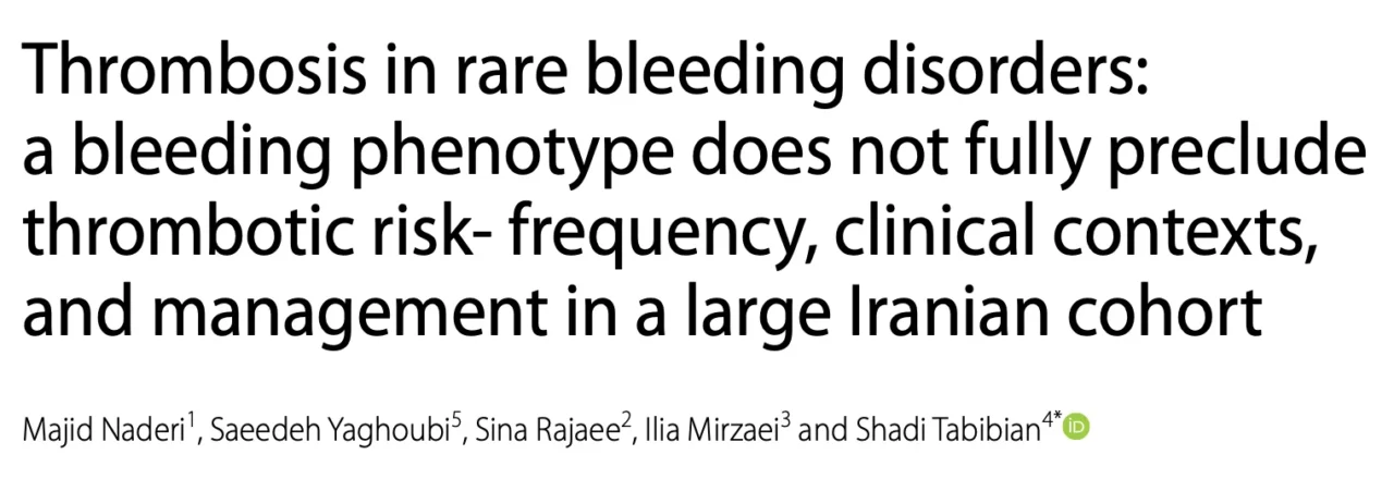How Common Are Blood Clots in Rare Bleeding Disorders? - Glanzmann's Research Foundation