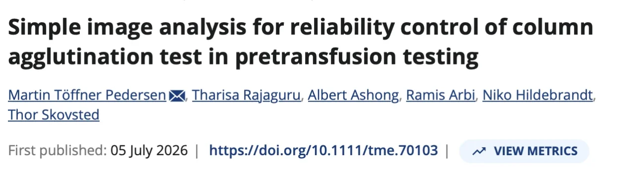 Martin Tøffner Pedersen: Reducing False-Negative Results in Transfusion Testing