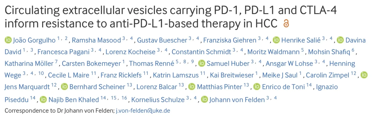 João Gorgulho: Liquid Biopsy for Precision Immunotherapy in Hepatocellular Carcinoma 1 João Gorgulho: Liquid Biopsy for Precision Immunotherapy in Hepatocellular Carcinoma