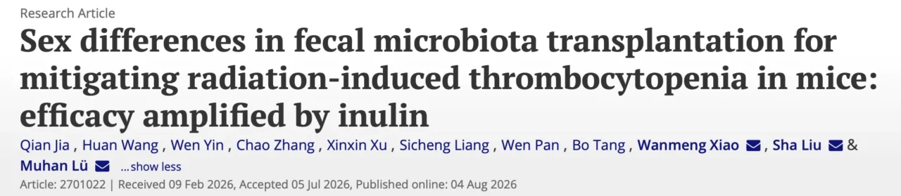 Gut Microbiota and Platelet Recovery After Radiation - Platelets Journal