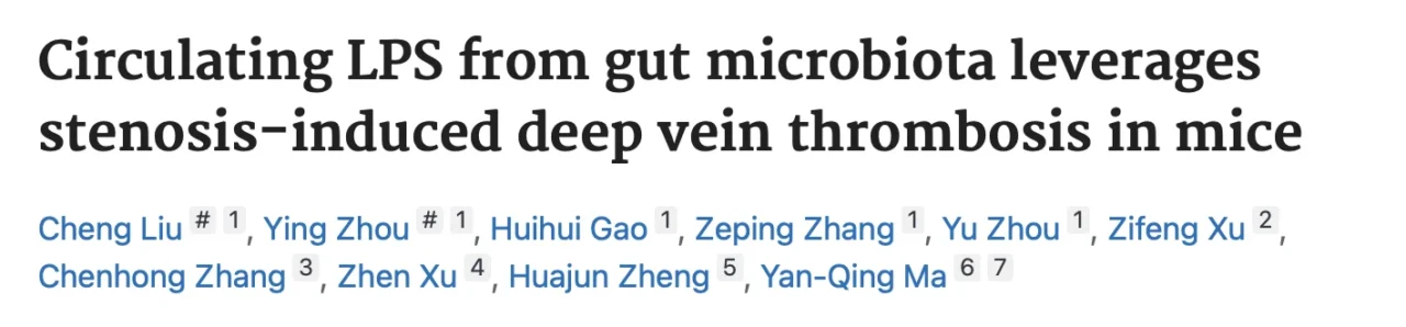 Cristiana Coneru: How the Gut Microbiome Influences Venous Thrombosis 1 Cristiana Coneru: How the Gut Microbiome Influences Venous Thrombosis