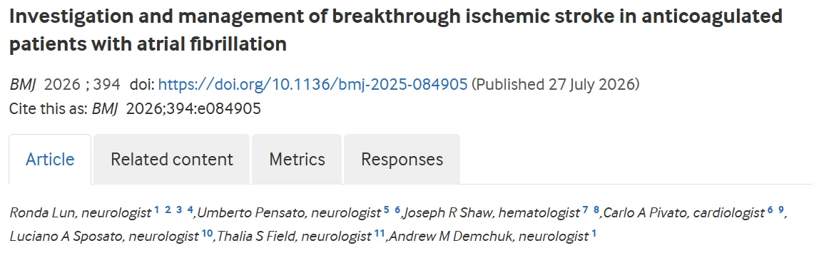 Isa Oboirien: Stroke Despite Anticoagulation - What Is the Cause 1 Isa Oboirien: Stroke Despite Anticoagulation - What Is the Cause