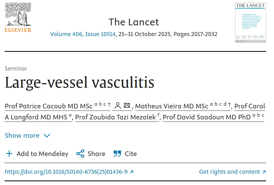 Alexandru Stieber: Large-Vessel Vasculitis - Clinical Patterns and Treatment 1 Alexandru Stieber: Large-Vessel Vasculitis - Clinical Patterns and Treatment
