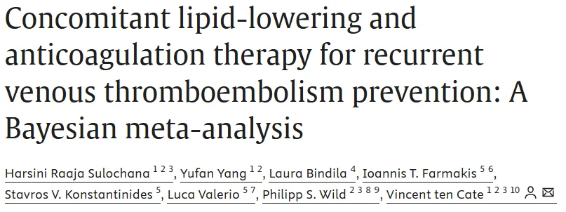 Vincent Ten Cate: Could Lipid-Lowering Therapy Enhance Anticoagulation for VTE Prevention