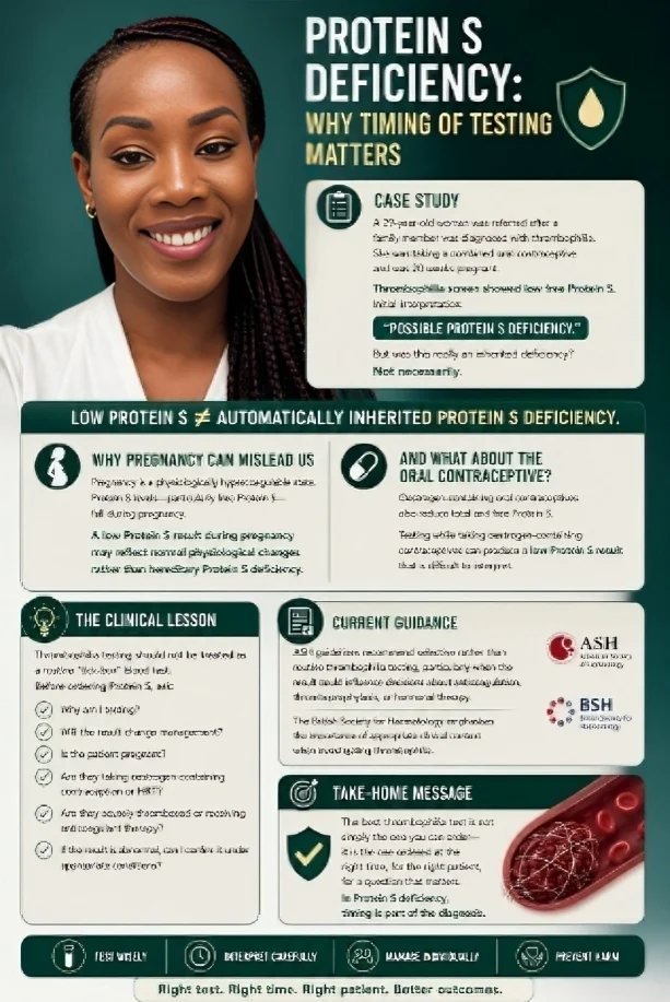 Ifeanyichukwu Ifechidere: Protein S Deficiency - When the Timing of the Test Matters