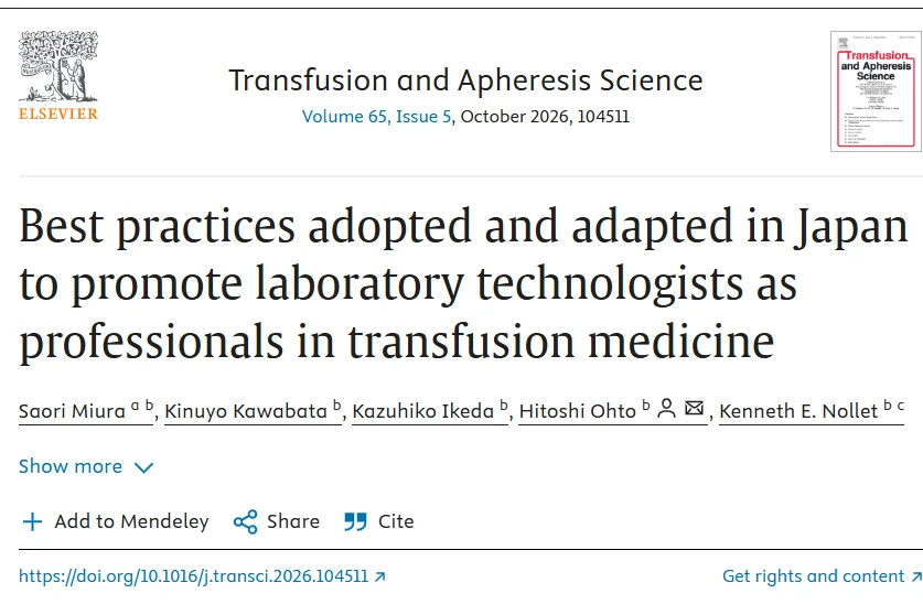 Kenneth Nollet: Building the Future of Transfusion Laboratory Science 3 Kenneth Nollet: Building the Future of Transfusion Laboratory Science