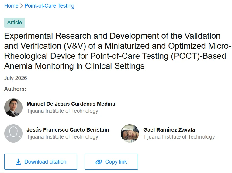 Manuel De Jesus: Validating the Future of Point-of-Care Anemia Monitoring