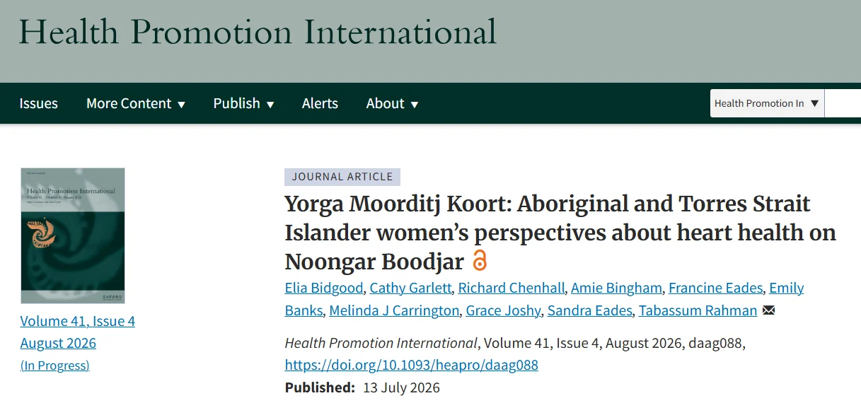 Tabassum Rahman: Aboriginal Women’s Voices in Cardiovascular Health Research 1 Tabassum Rahman: Aboriginal Women’s Voices in Cardiovascular Health Research