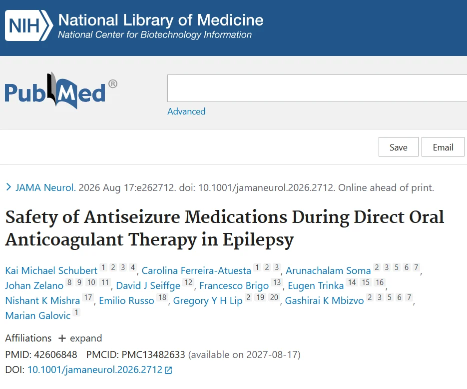 Nishant K Mishra։ When Epilepsy Meets Anticoagulation 1 Nishant K Mishra։ When Epilepsy Meets Anticoagulation