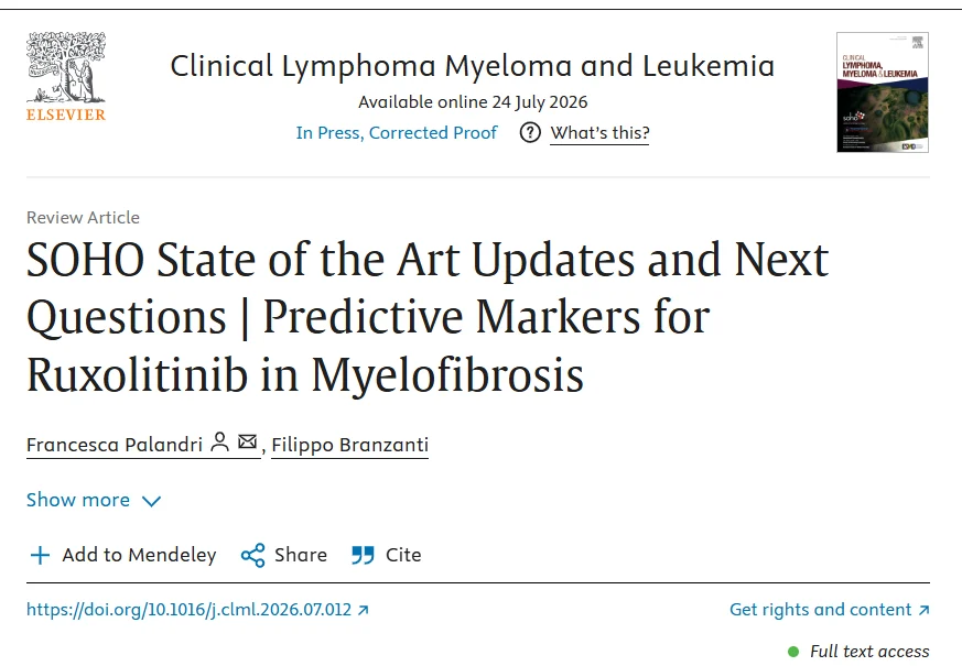 Francesca Palandri: Why Is Ruxolitinib Response So Heterogeneous in Myelofibrosis?