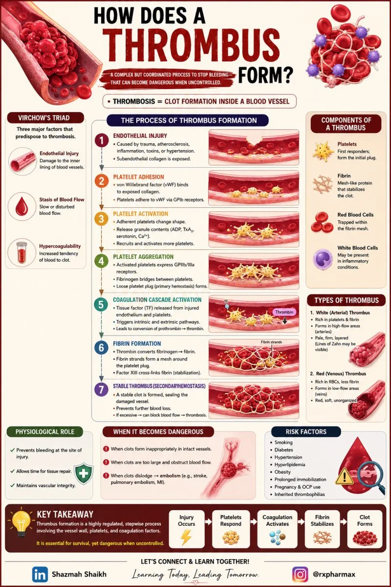 Shazmah Shaikh: How Does a Thrombus Actually Form?
