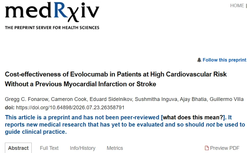 Cameron Cook: How Cost-Effective Is Evolocumab for Patients at High Cardiovascular Risk?