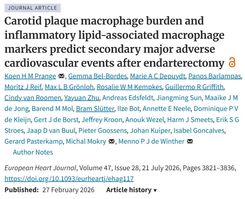 J. Meireles-Brandao: The Immunological Face of Atherosclerosis