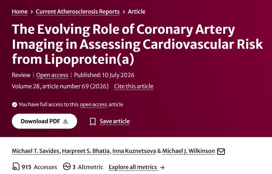 Michael Wilkinson: How Lp(a) Shapes Coronary Plaque and Cardiovascular Risk 1 Michael Wilkinson: How Lp(a) Shapes Coronary Plaque and Cardiovascular Risk