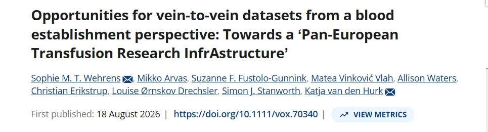 Katja van den Hurk: Building a Pan European Transfusion Research Infrastructure 1 Katja van den Hurk: Building a Pan European Transfusion Research Infrastructure