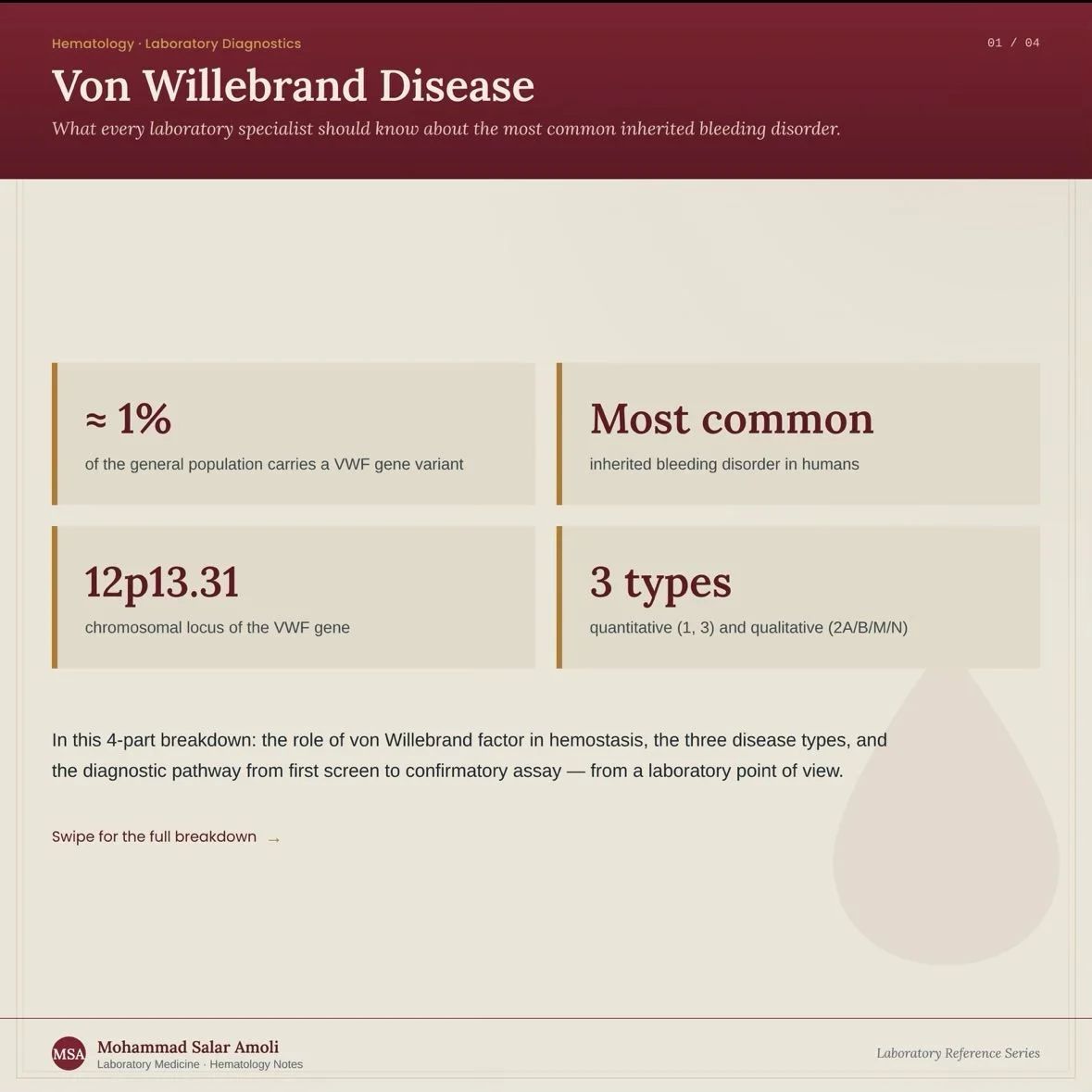Mohammad Salar Amoli: When Routine Coagulation Tests Miss von Willebrand Disease