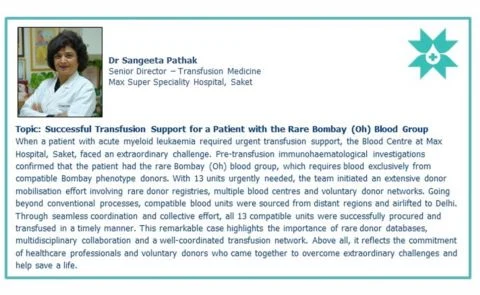 Sangeeta Pathak: The Bombay Blood Group as a Very Rare Phenotype 1 Sangeeta Pathak