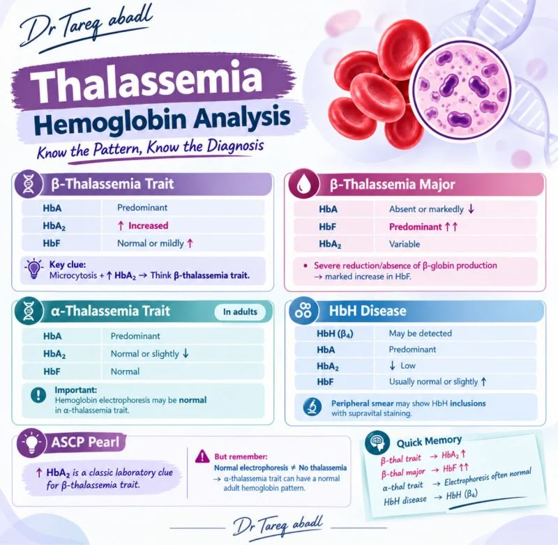 Tareq Abadl: Hemoglobin Electrophoresis Patterns Across Thalassemia Syndromes