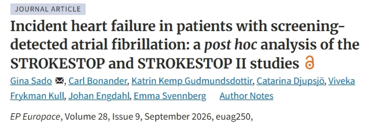 Gina Sado: Screening-Detected Atrial Fibrillation Carries High Risk of Heart Failure