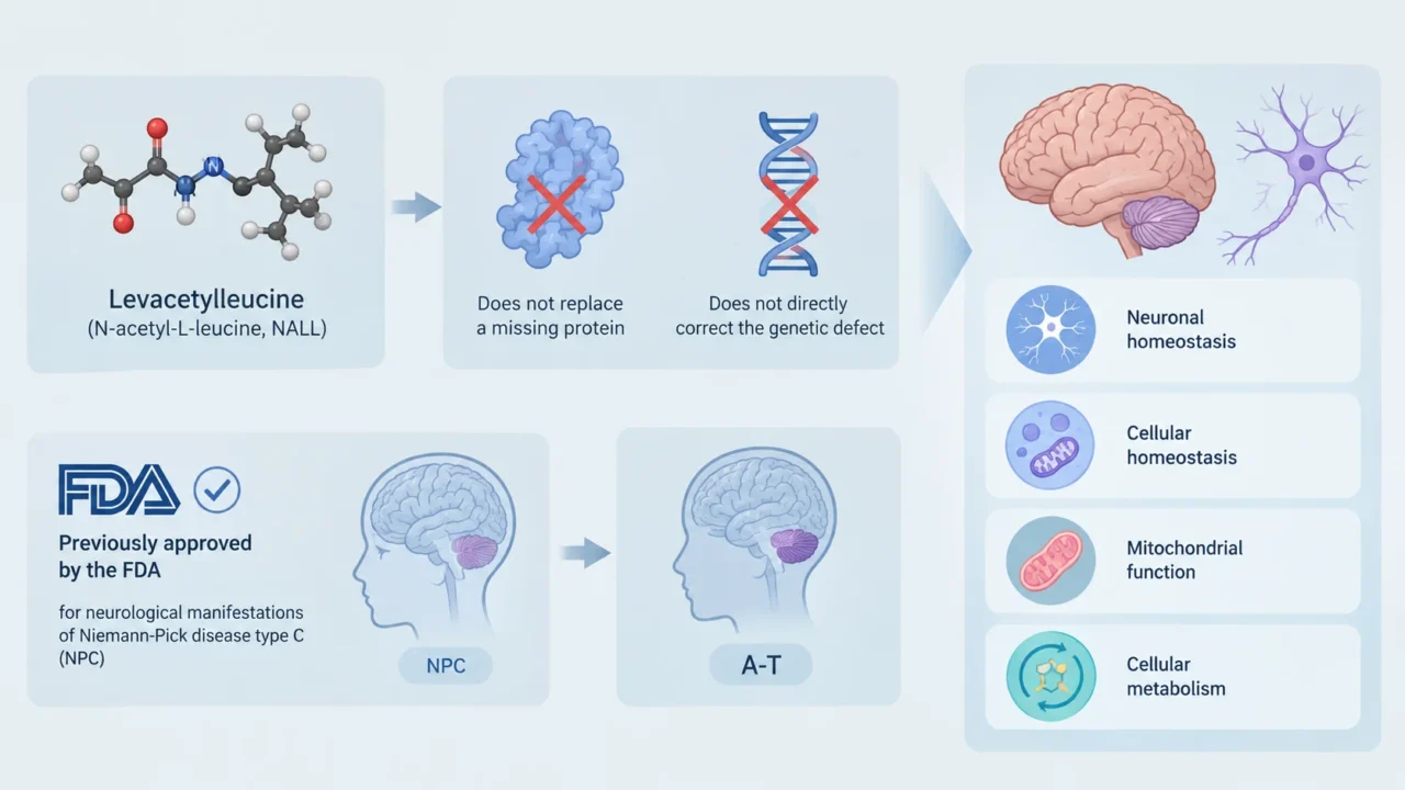 Levacetylleucine: A New Therapeutic Approach to Ataxia Telangiectasia 2 Levacetylleucine: A New Therapeutic Approach to Ataxia Telangiectasia
