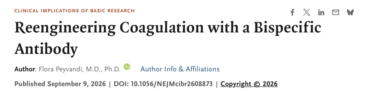 Transforming Hemophilia A Treatment with Bispecific Antibodies - NEJM Group 1 Transforming Hemophilia A Treatment with Bispecific Antibodies - NEJM Group