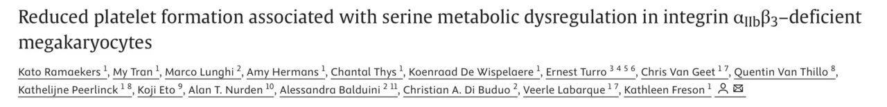 Kato Ramaekers: Redefining Integrin αIIbβ3 in Platelet Formation