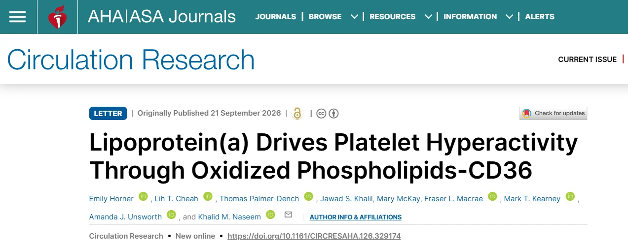 Sam Tsimikas: Lp(a) and Oxidized Phospholipids Link Lipoprotein Biology to Platelet Activation