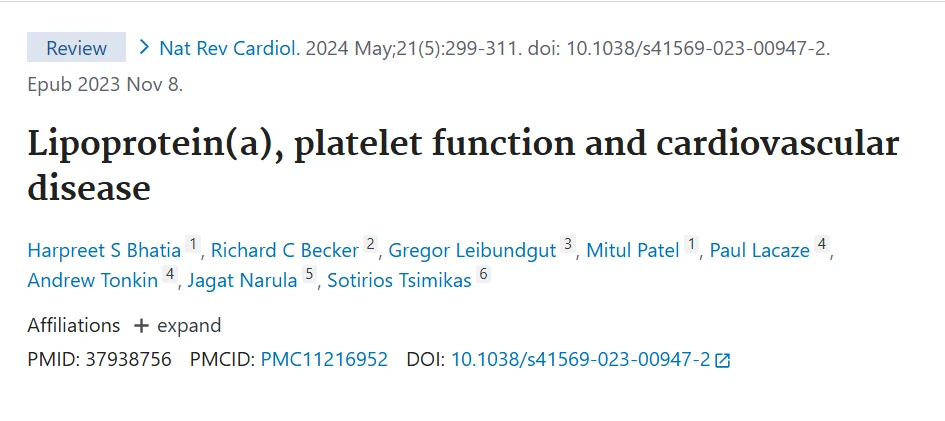Sam Tsimikas: Lp(a) and Oxidized Phospholipids Link Lipoprotein Biology to Platelet Activation