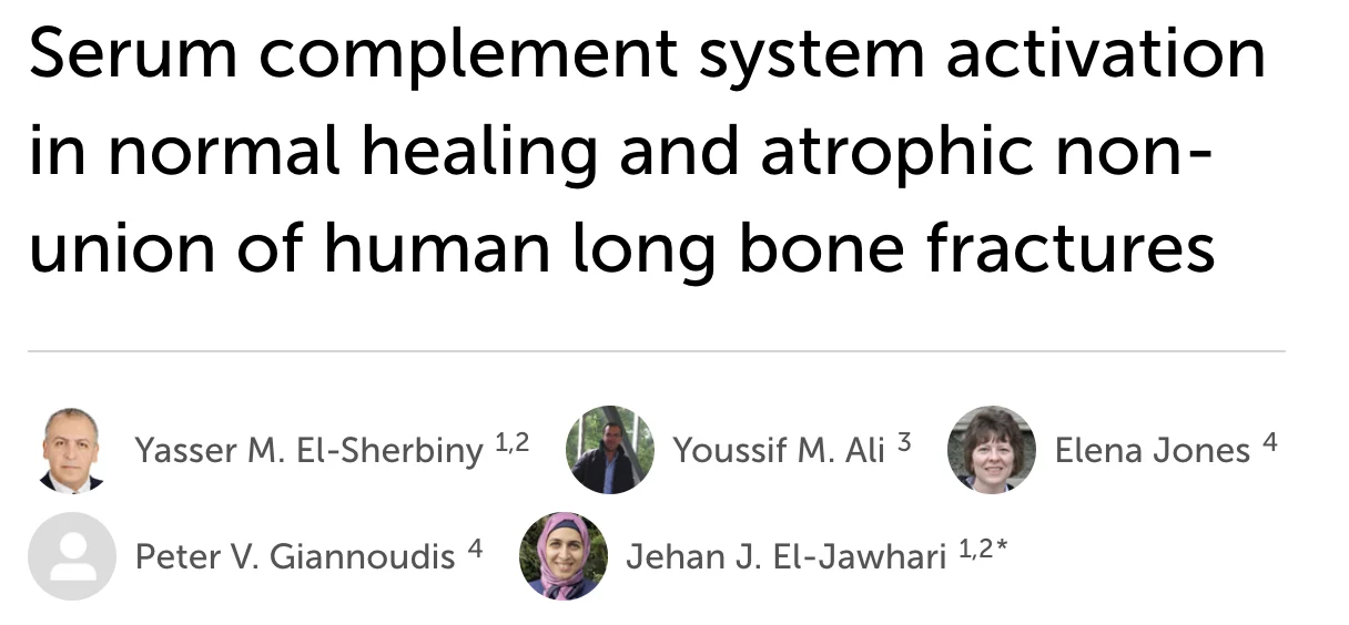 Mark Heyland: The Role of Thromboinflammation in Fracture Non-Union 2 Mark Heyland: The Role of Thromboinflammation in Fracture Non-Union