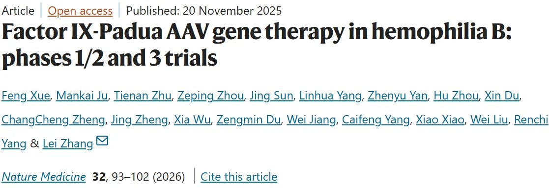 Cedric Hermans: New Chinese Data Expand the Evidence for Hemophilia B Gene Therapy