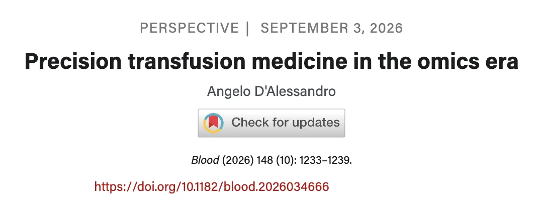 Wolfgang Miesbach: Blood Centres as Health Weather Stations