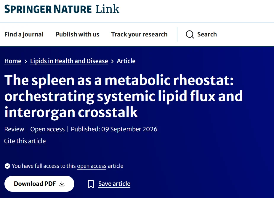 Maria Cherska: Are We Overlooking the Spleen in Cardiometabolic Research? 1 Maria Cherska: Are We Overlooking the Spleen in Cardiometabolic Research?