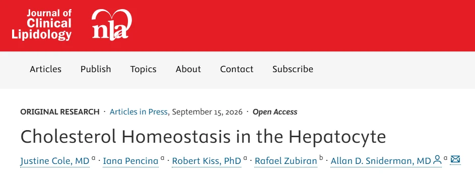 Pablo Corral: Is the Classic Model of Hepatic Cholesterol Homeostasis Incomplete? 1 Pablo Corral
