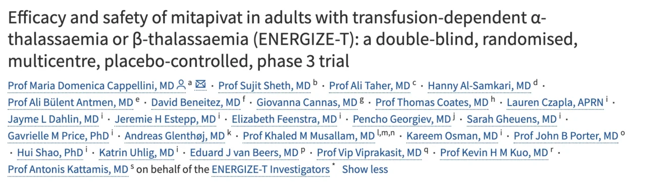 Farjah Algahtani: A New Era in the Treatment of Transfusion-Dependent Thalassaemia