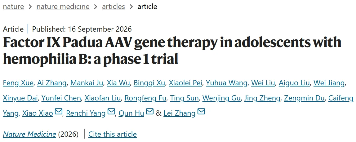 Wolfgang Miesbach: First AAV Gene Therapy Data in Adolescents With Haemophilia B