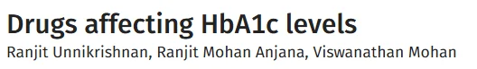 Sthanu Subramanian: When HbA1c Does Not Reflect True Glycemia