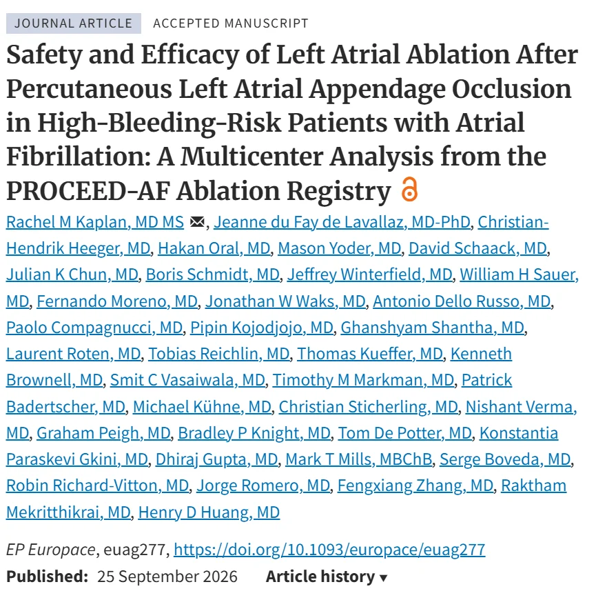 William Sauer: Ablation in Patients With LAAO Devices