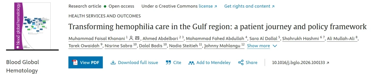 Sara Al Dallal: Transforming Hemophilia Care Across the Gulf