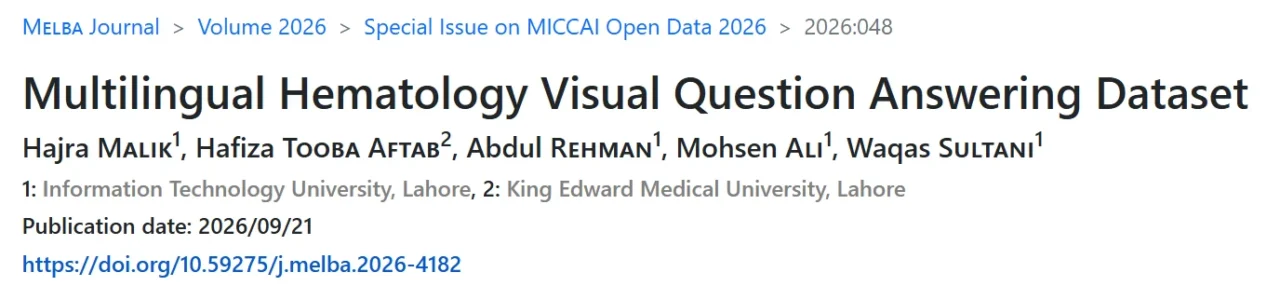 Hajra Malik: Bridging Language Gaps in Hematology With AI 1 Hajra Malik: Bridging Language Gaps in Hematology With AI
