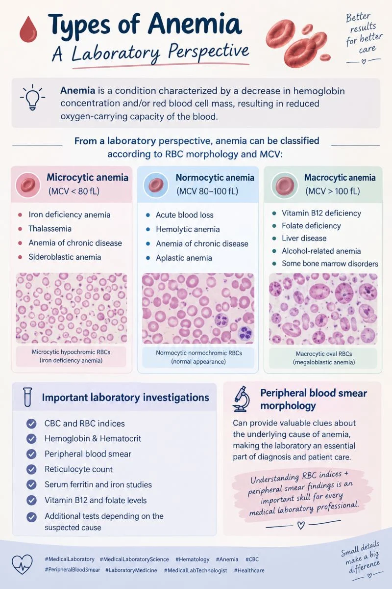 Chaima Rajeh: Types of Anemia and Their Laboratory Features