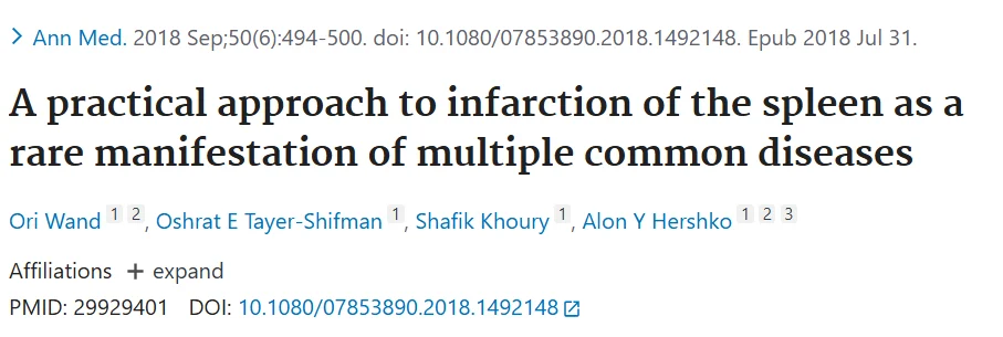 William Aird: Why Is LDH Elevated In Splenic Infarction? 1 William Aird: Why Is LDH Elevated In Splenic Infarction?