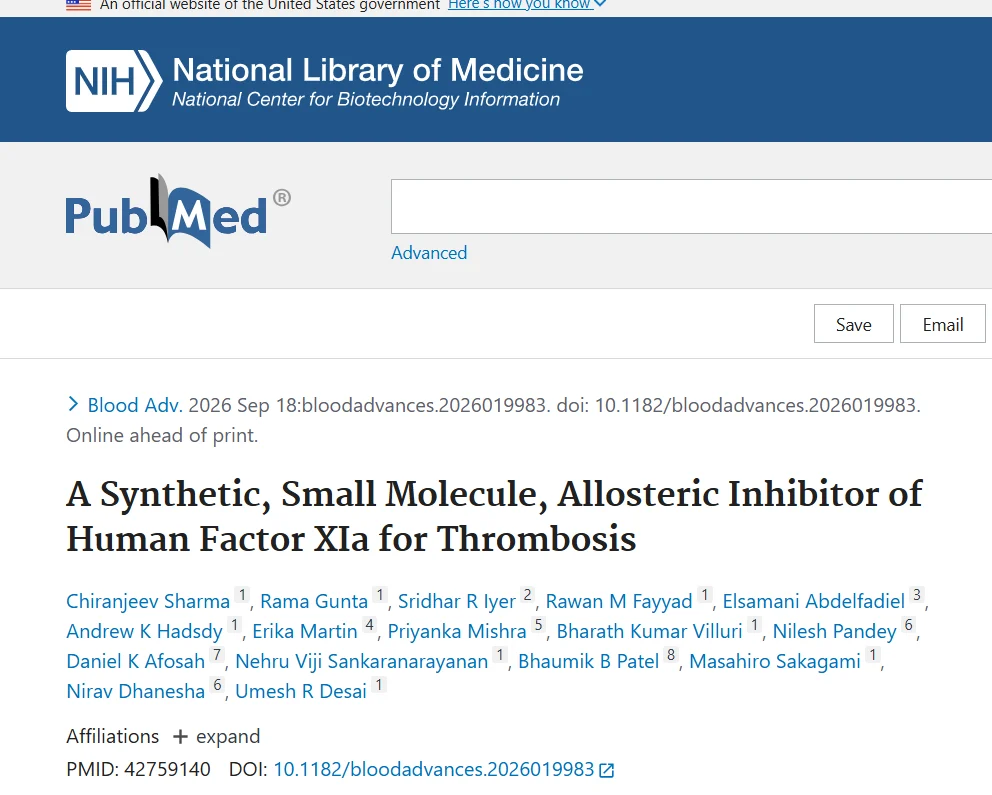 Nirav Dhanesha: Targeting FXI for Safer Anticoagulation 1 Nirav Dhanesha