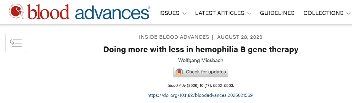 Flora Peyvandi: Efficiency Meets Innovation in Hemophilia B Gene Therapy