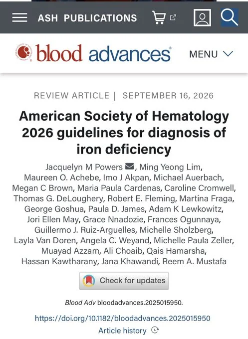 Ronak H. Mistry: Updated ASH Guidelines Bring New Focus to Iron Deficiency 1 Ronak H. Mistry: Updated ASH Guidelines Bring New Focus to Iron Deficiency