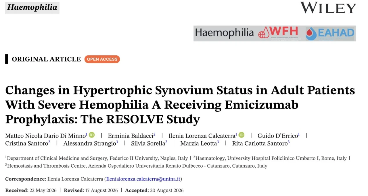 Ilenia Calcaterra: Beyond Bleeding Control Emicizumab and the Evolution of Joint Health in Hemophilia A