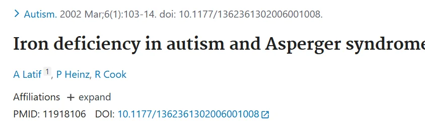 Paul Whiteley: Iron Deficiency and Behavioral Problems in Children With Autism 1 Paul Whiteley: Iron Deficiency and Behavioral Problems in Children With Autism