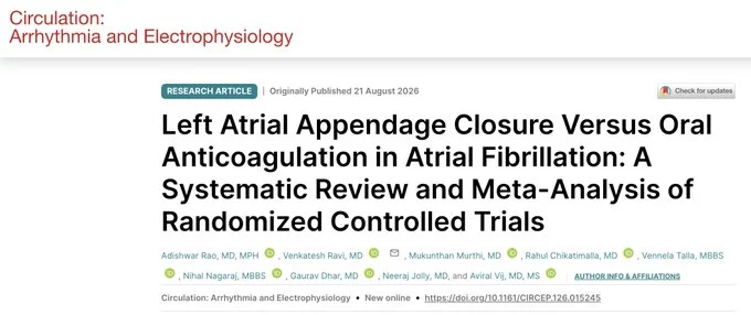 Adishwar Rao: LAAC vs Oral Anticoagulation in Atrial Fibrillation 1 Adishwar Rao: LAAC vs Oral Anticoagulation in Atrial Fibrillation
