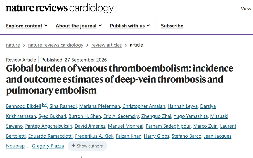 Faizan Khan։ The Worldwide Burden of Venous Thromboembolism 1 Faizan Khan։ The Worldwide Burden of Venous Thromboembolism