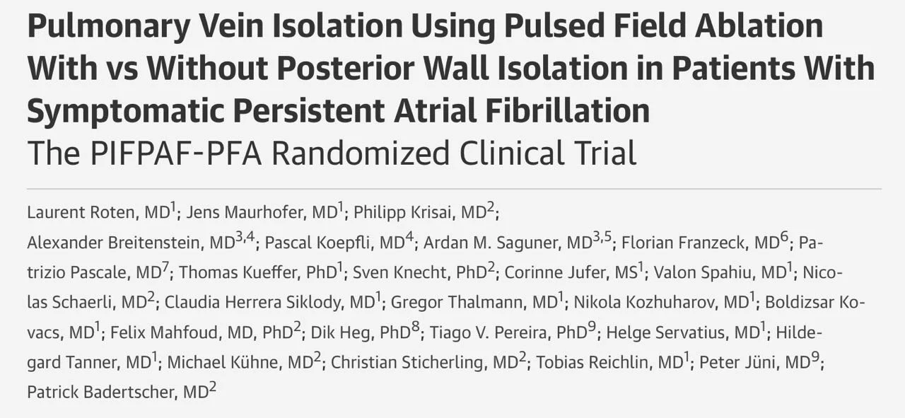 Patrick Badertscher: PVI With vs Without Posterior Wall Isolation in Persistent AF